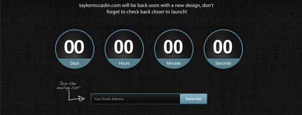 Site Redesign Countdown