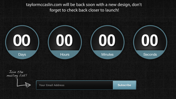 Site Redesign Countdown