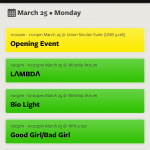 iOS Event Schedule
